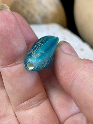 Naga Blue Glass Bugle Beads