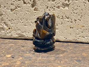 Tigers eye ganesh, height 4.5 cm