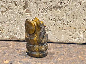 Tigers eye ganesh, height 4.5 cm