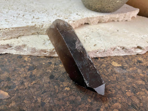 Natural smokey quartz crystal points.  Measurements: our crystals are approximately 8 cm in  length
