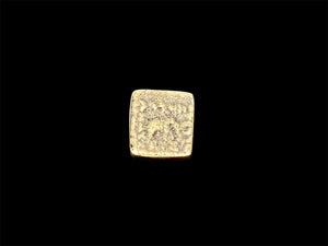 Indian square quadruple coin of Lysias Anikeitos, 130-125 BCE, AE (bronze), Herakles, holding club, Greek legend, Elephant, Kharoshthi legend. 20x18 mm, 7.26g