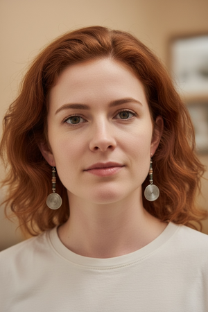 Karen hill tribe silver, blue green jasper & sterling silver hooks. Our statement earrings are very stylish and wearable. Length 6.7 cm, spiral diameter 2.3 cm