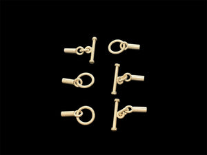 Large sterling silver toggle bars and matching connector rings with glue-in cord end caps. Price is per pair, two ends to complete a necklace. Total length of joined clasp 4.5 cm. Inside diameter of glue in end 3 mm