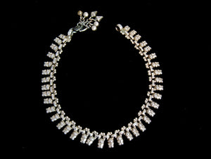 Silver anklet - vintage anklet - womens anklets