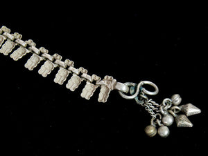 Silver anklet - vintage anklet - womens anklets