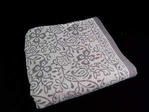 Grey Bedspread - King Bedspread - Natural dye organic cotton hand made bedspread