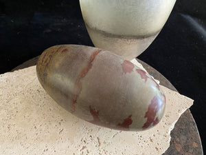 Shiva lingam stones, natural jasper stone, from India.