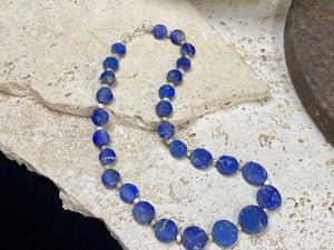 Lapis Lazuli Disk Necklace