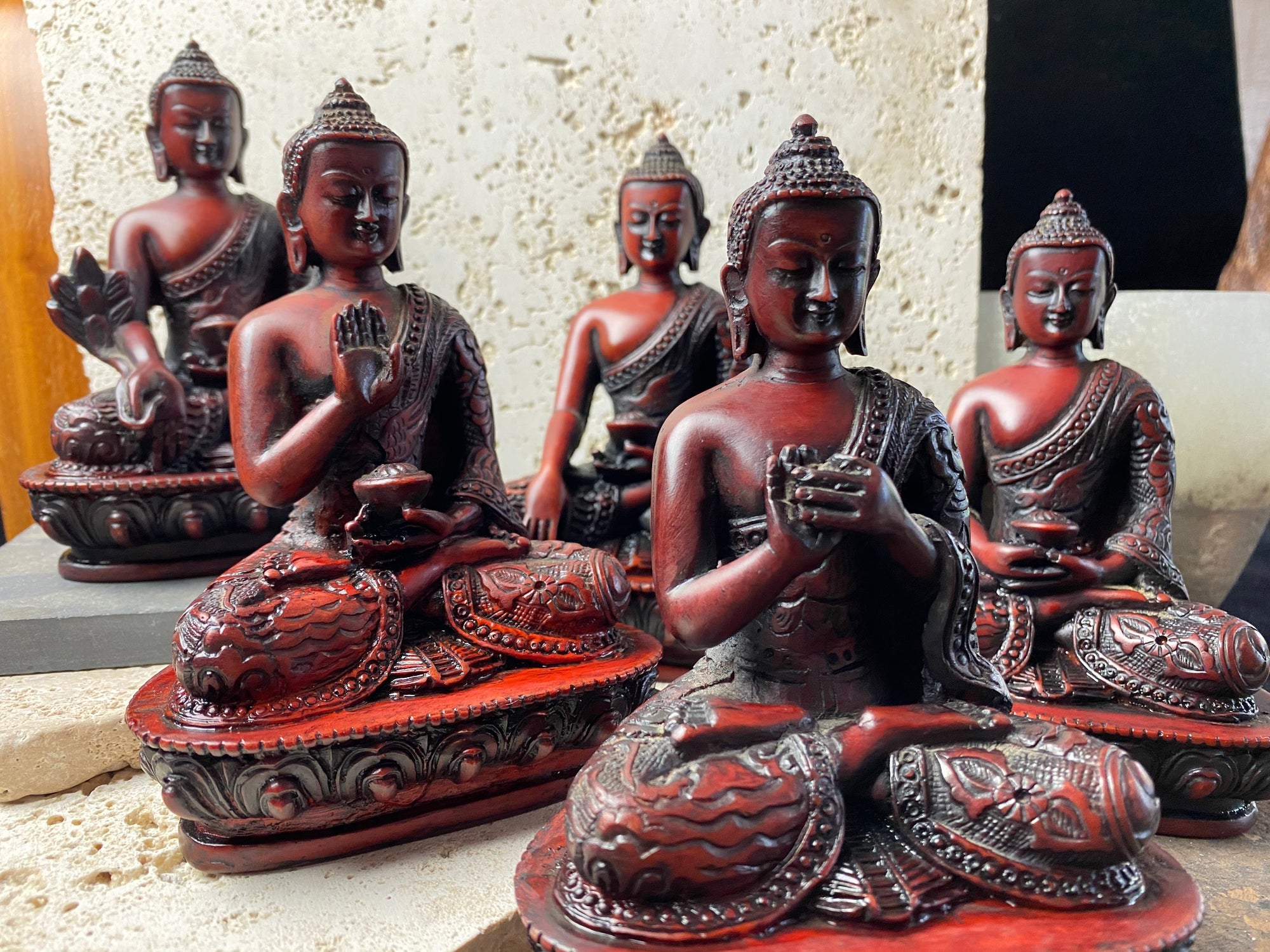 Resin buddha statues from Nepal
