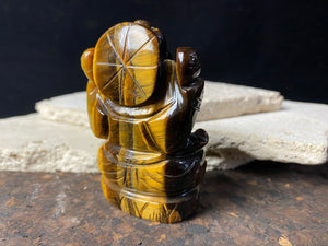 Tigers Eye Ganesh Statue
