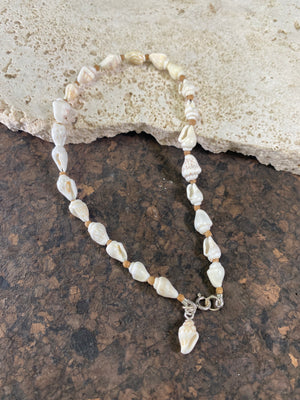 Shell And Silver Anklets