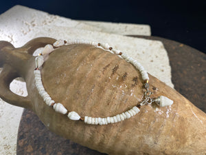 Shell And Silver Anklets