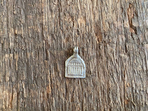 Antique silver amulets representing the Hindu god Skanda and the seven mothers, traditionally worn for protection. Early 19th - early 20th century