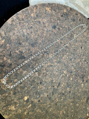 Silver Flat Link Chain
