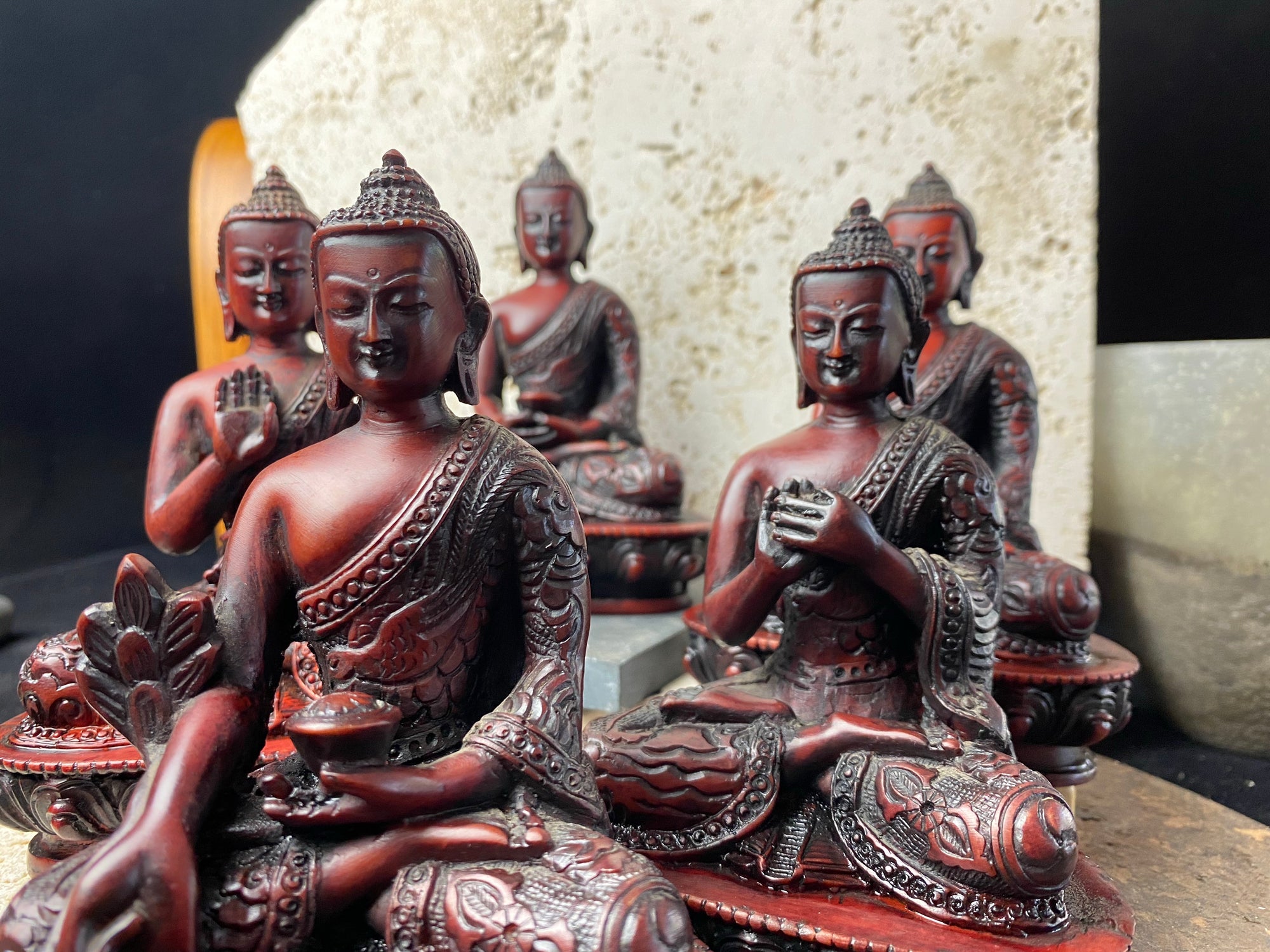 Resin buddha statues from Nepal