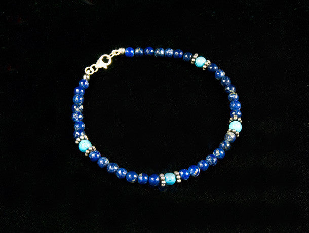 Lapis and Turquoise Bracelet