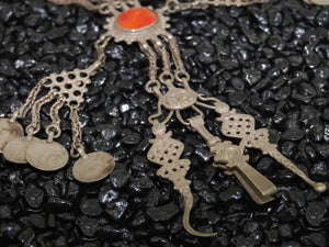 Turkoman Tribal Silver Men's Shirt Ornament, Men's Jewelry, Tribal Jewellery