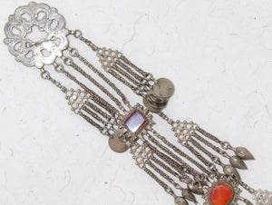 Turkoman Tribal Silver Men's Shirt Ornament, Men's Jewelry, Tribal Jewellery