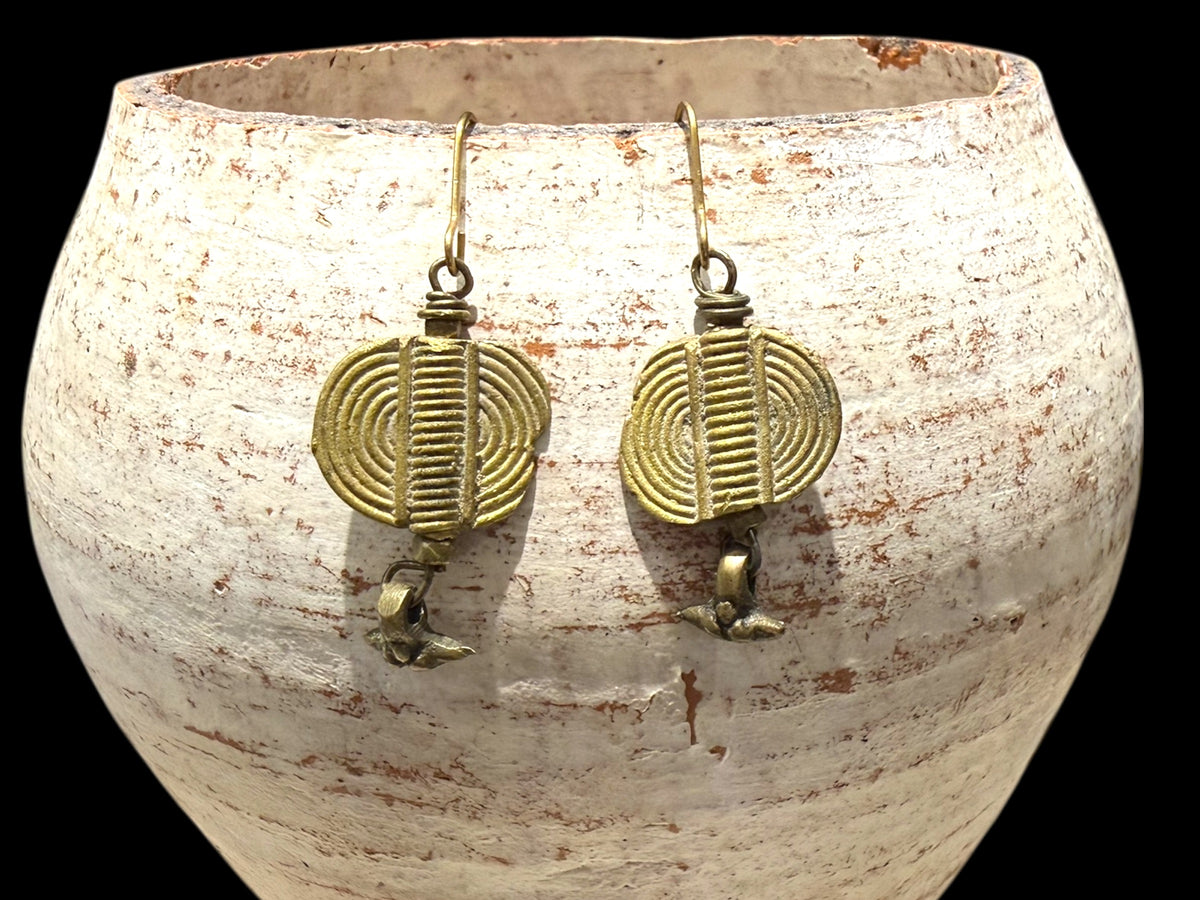 Bronze Tribal Earrings
