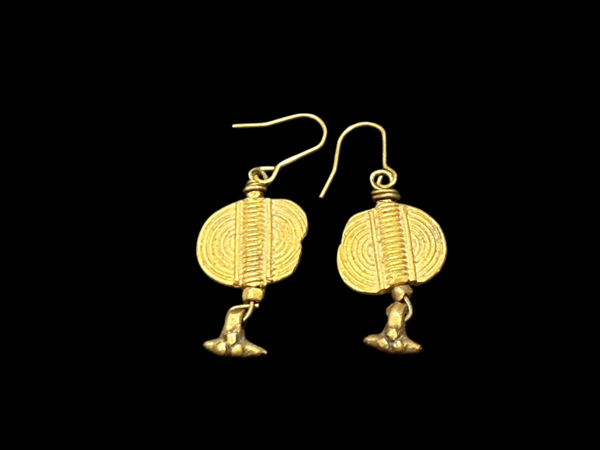 Bronze Tribal Earrings