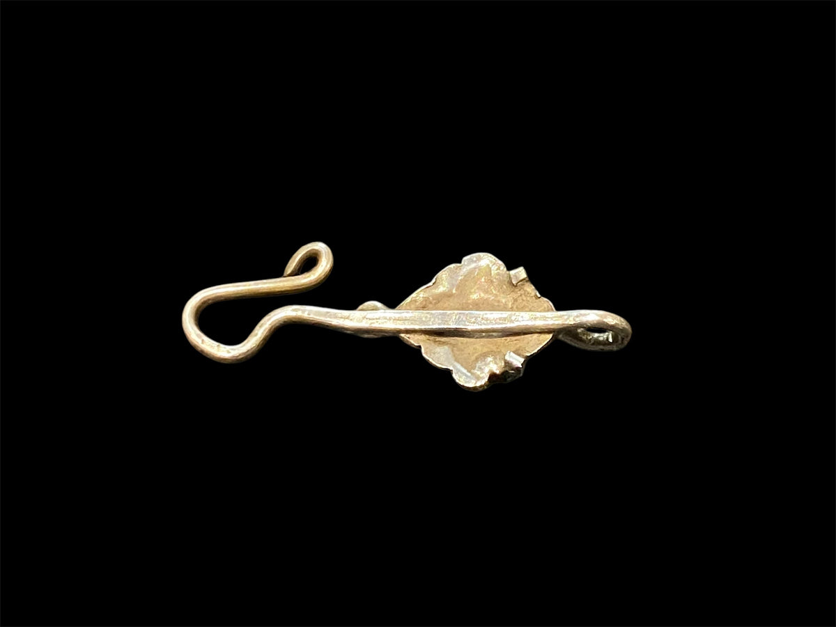 Vintage silver hook clasp. Hand made in India in the 1930's. Length 3.6 cm