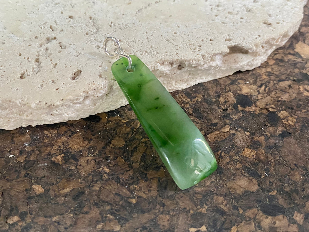 Stunning natural jade kuru pendants