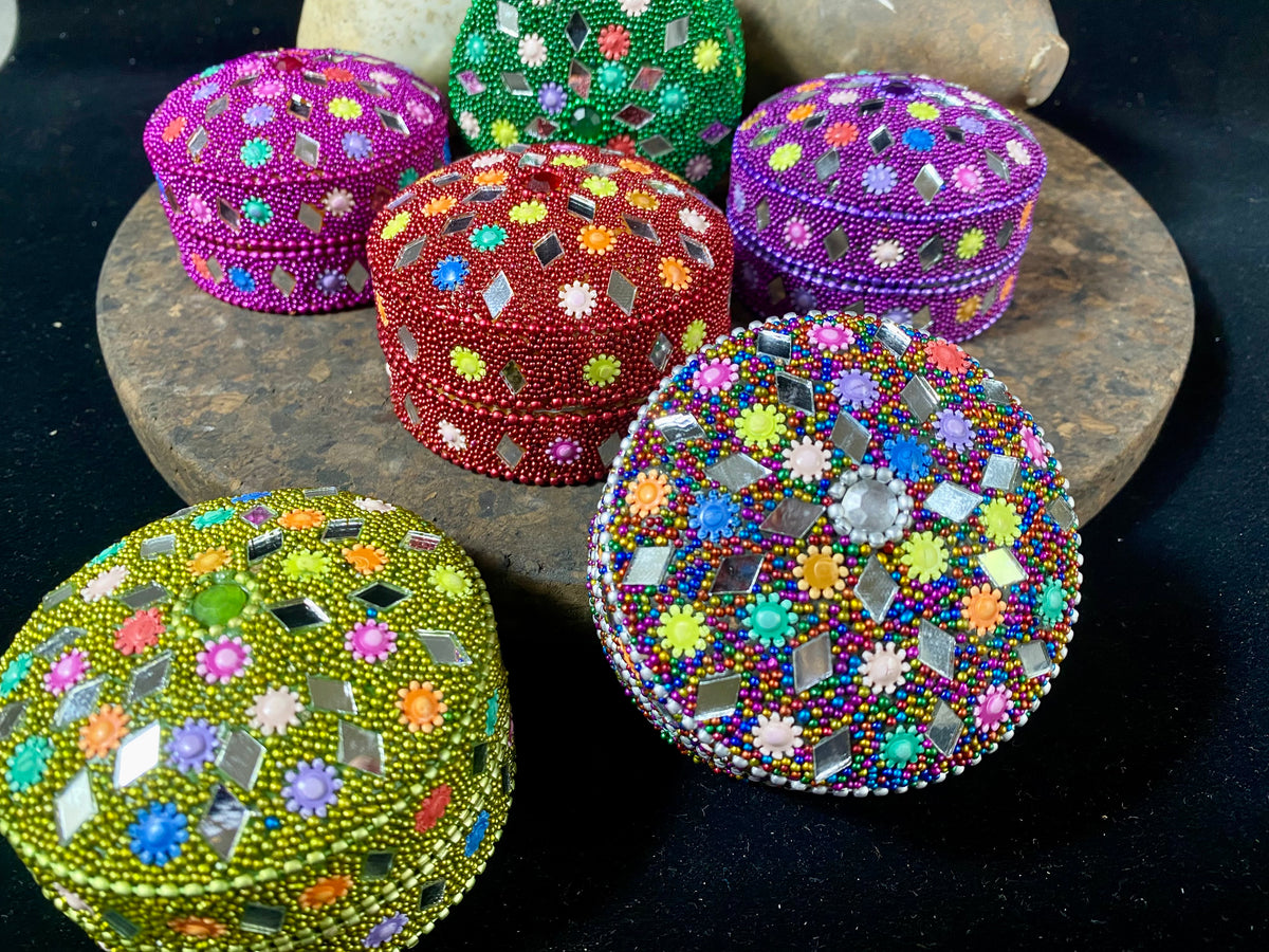 Glitter Trinket Box - Set of Three