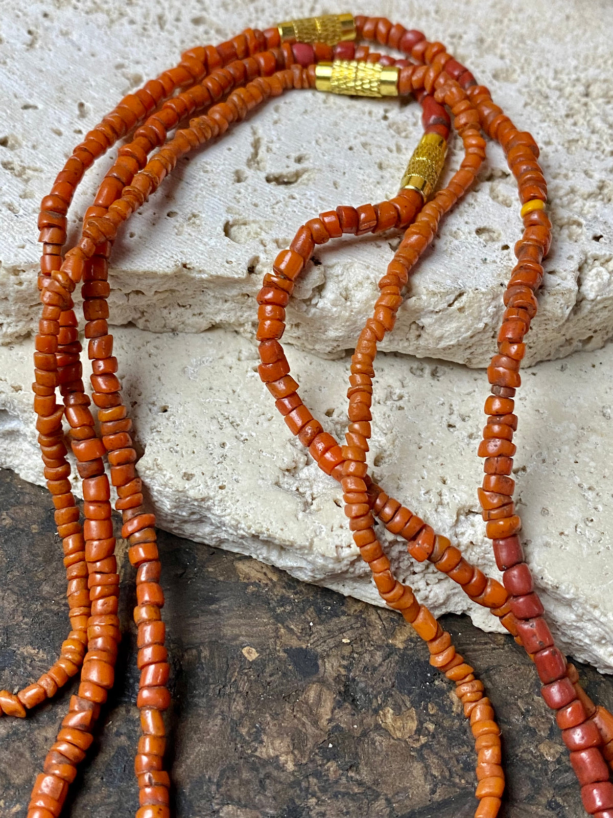 Vintage and antique Bonda bead choker necklaces. Choose from different lengths