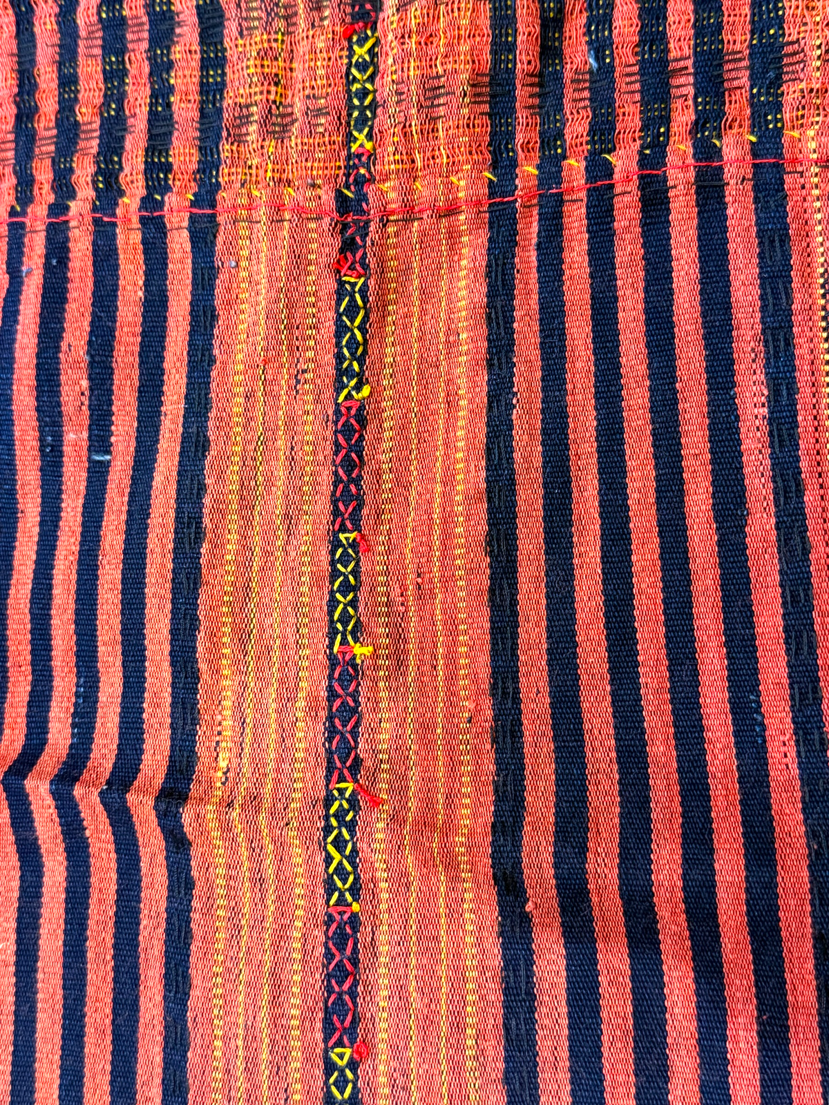 Rare vintage backstrap woven and beaded ceremonial wrap skirt, Gaddang (Ga'dang) people, Cordillera region, Philippines. Late 20th century. 79 cm x 59 cm
