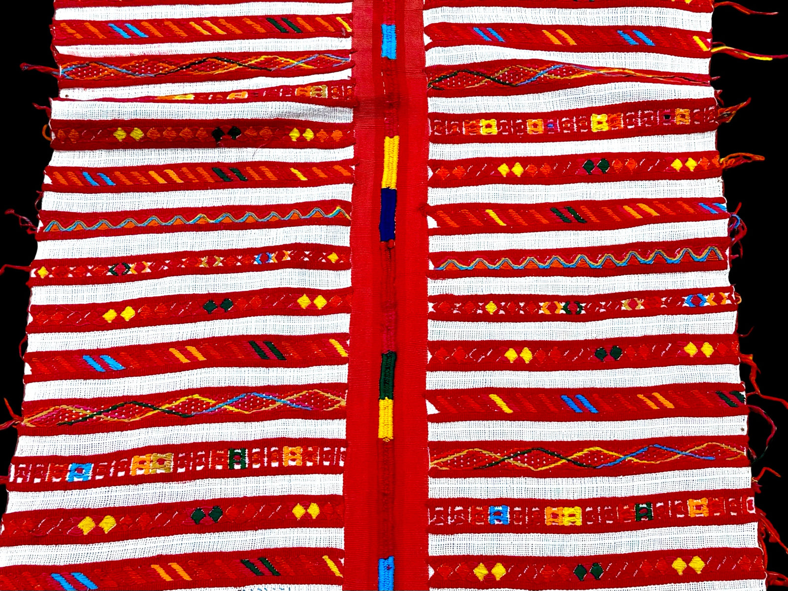 Vintage Mayan Tzute or ceremonial cloth. Chichicastenango, Guateman highlands. Circa 1970. Measurements: width 62 x length 67 cm.
