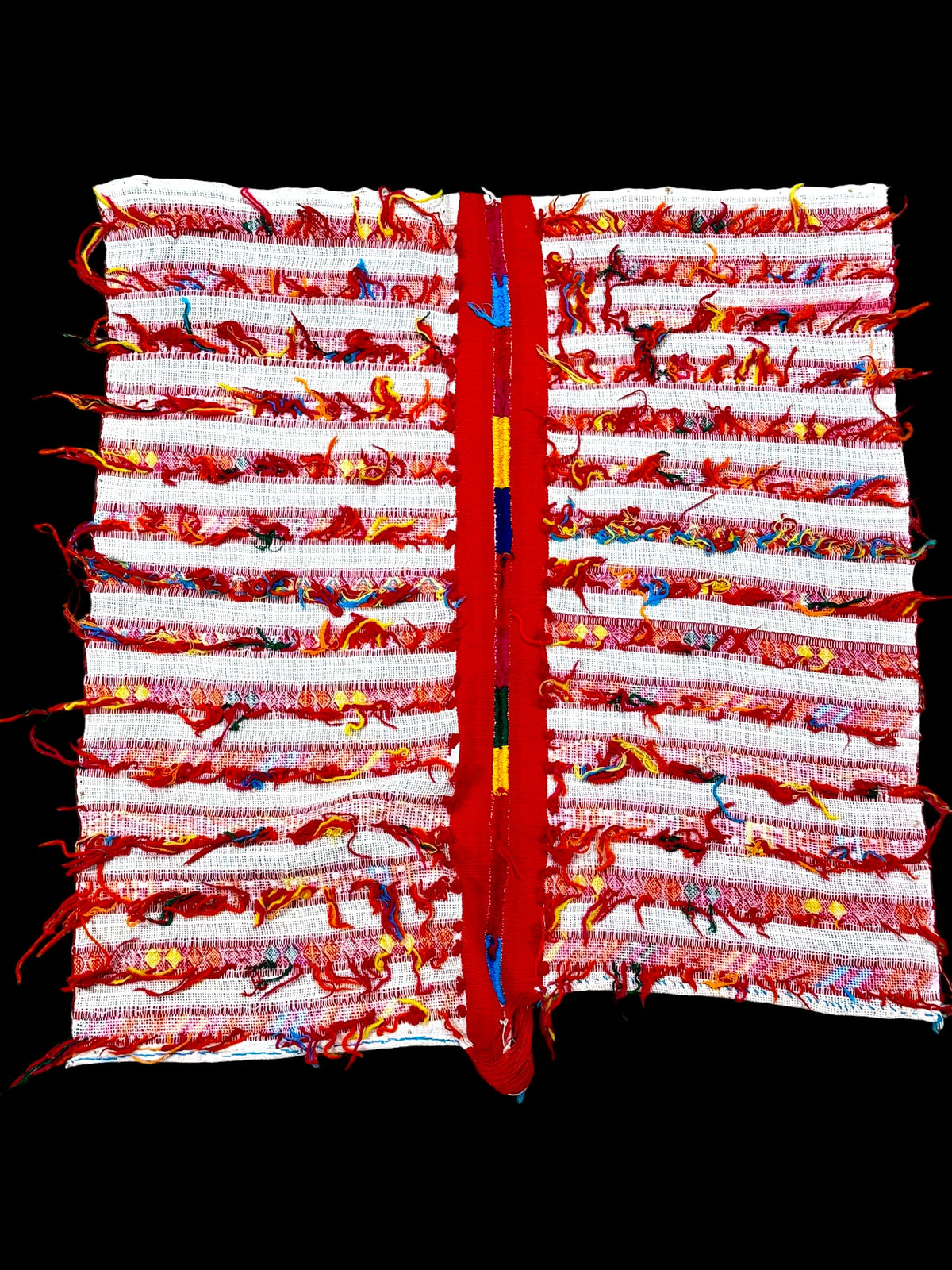 Vintage Mayan Tzute or ceremonial cloth. Chichicastenango, Guateman highlands. Circa 1970. Measurements: width 62 x length 67 cm.