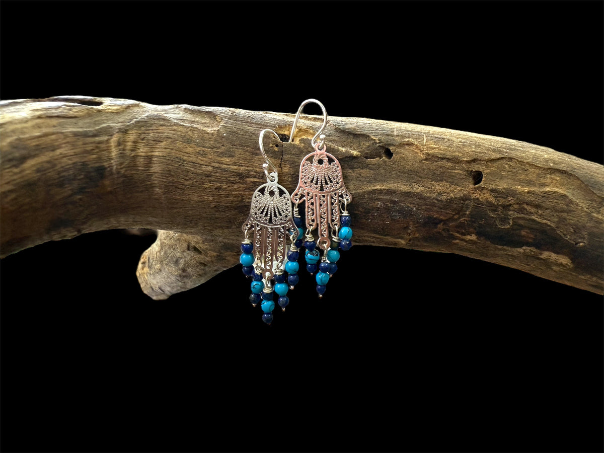 Hamsa Drop Earrings
