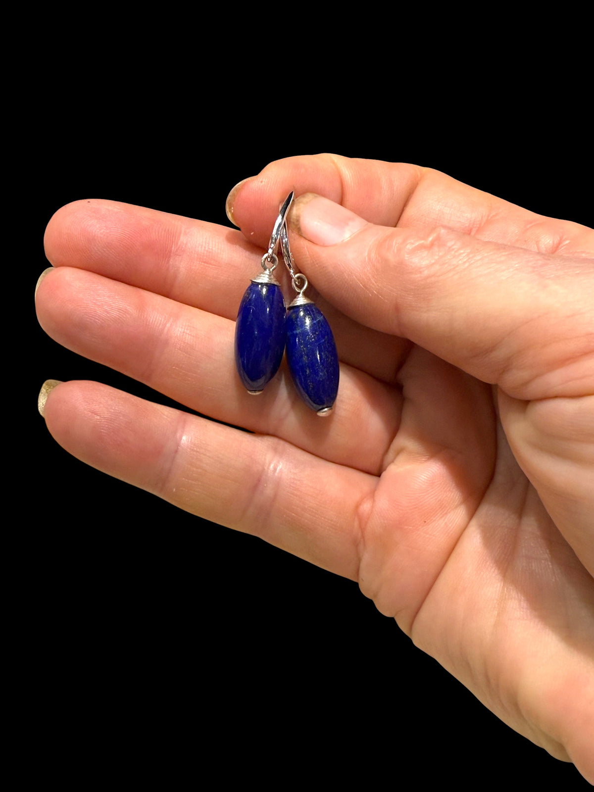 Lapis Lazuli Drop Earrings