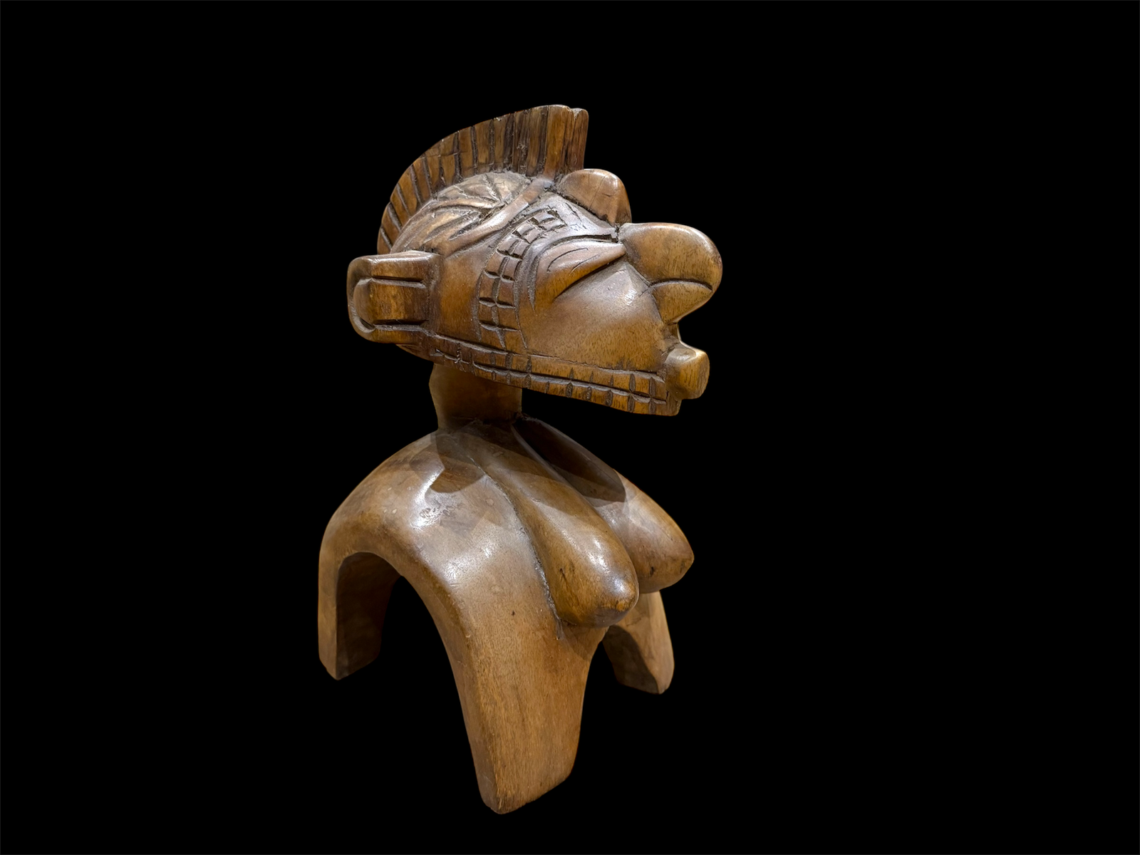 Nimba Mask, Baga people, Guinea, West Africa. Early 20th century. height 27 cm