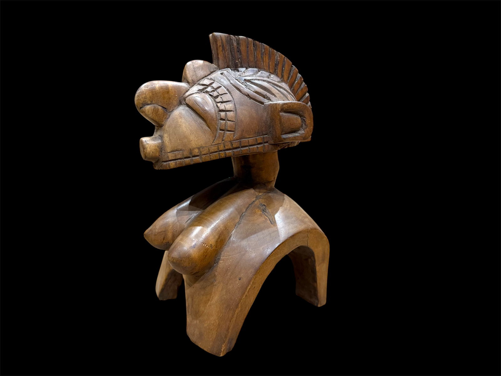 Nimba Mask, Baga people, Guinea, West Africa. Early 20th century. height 27 cm