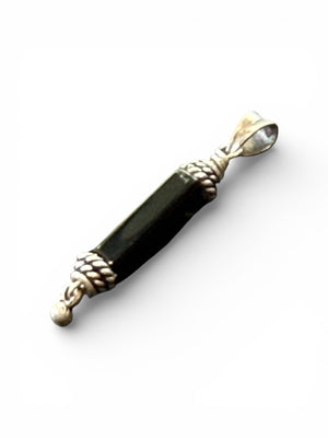 Black Onyx & Silver Pendant