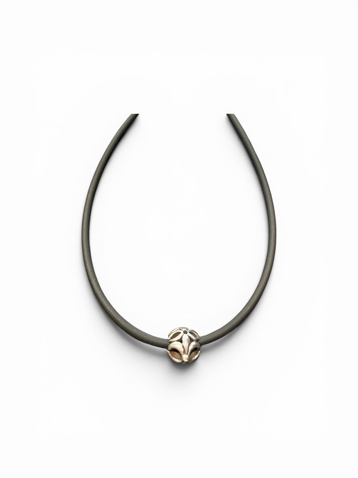 Handmade sterling silver bead - wear as a pendant or use in a jewellery making project and add to a bracelet or necklace. Diameter 2.5 cm. Weight over 8g.