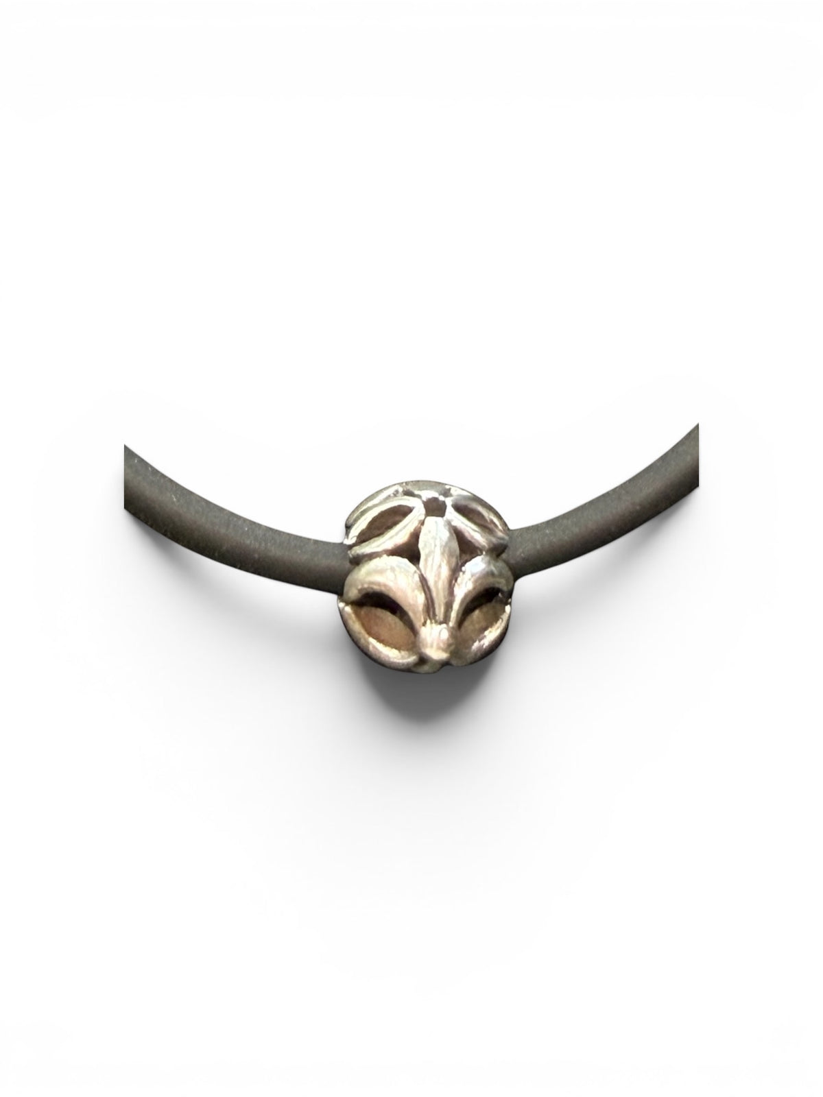 Handmade sterling silver bead - wear as a pendant or use in a jewellery making project and add to a bracelet or necklace. Diameter 2.5 cm. Weight over 8g.