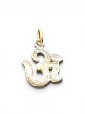 Our smallest Om pendant, made from sterling silver. Height including bail 2 cm