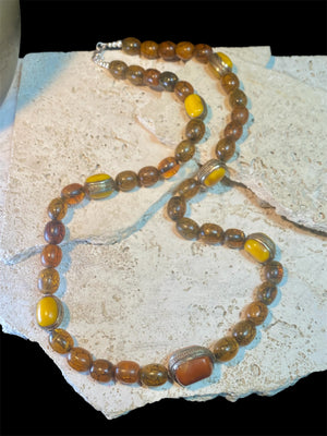 Vintage Tibetan Resin Necklace