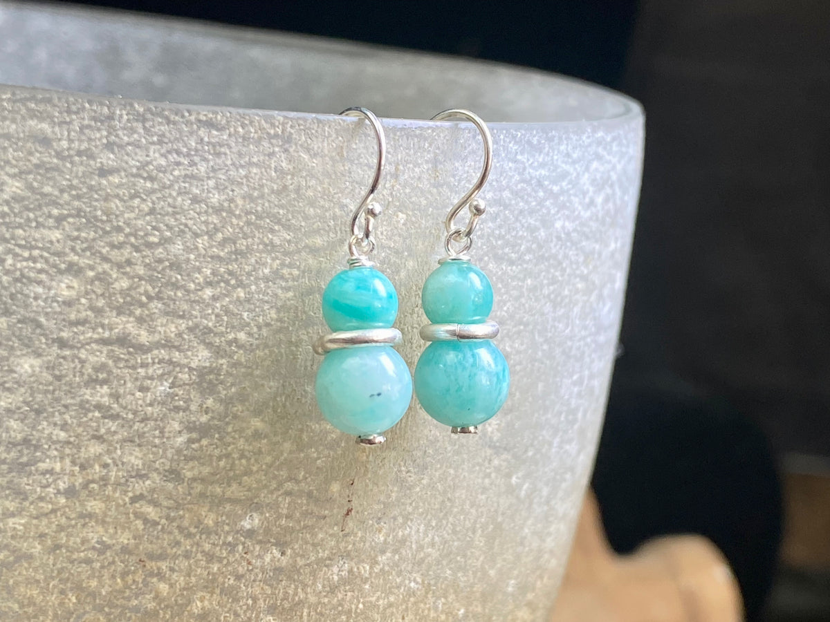 Petite Amazonite Earrings