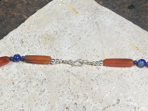 Carnelian and Lapis Lazuli Necklace
