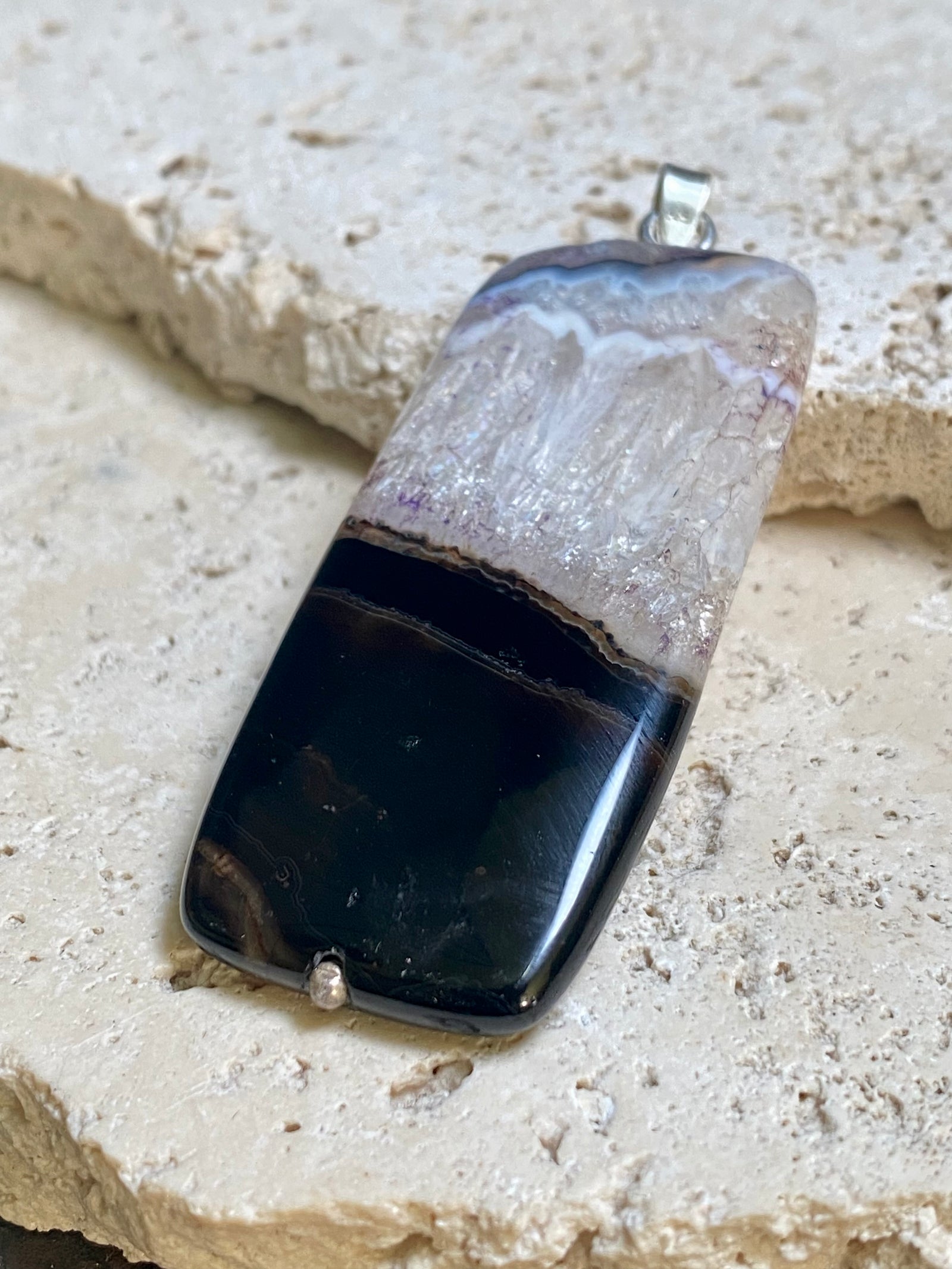 Quartz Druzy Pendant No 2