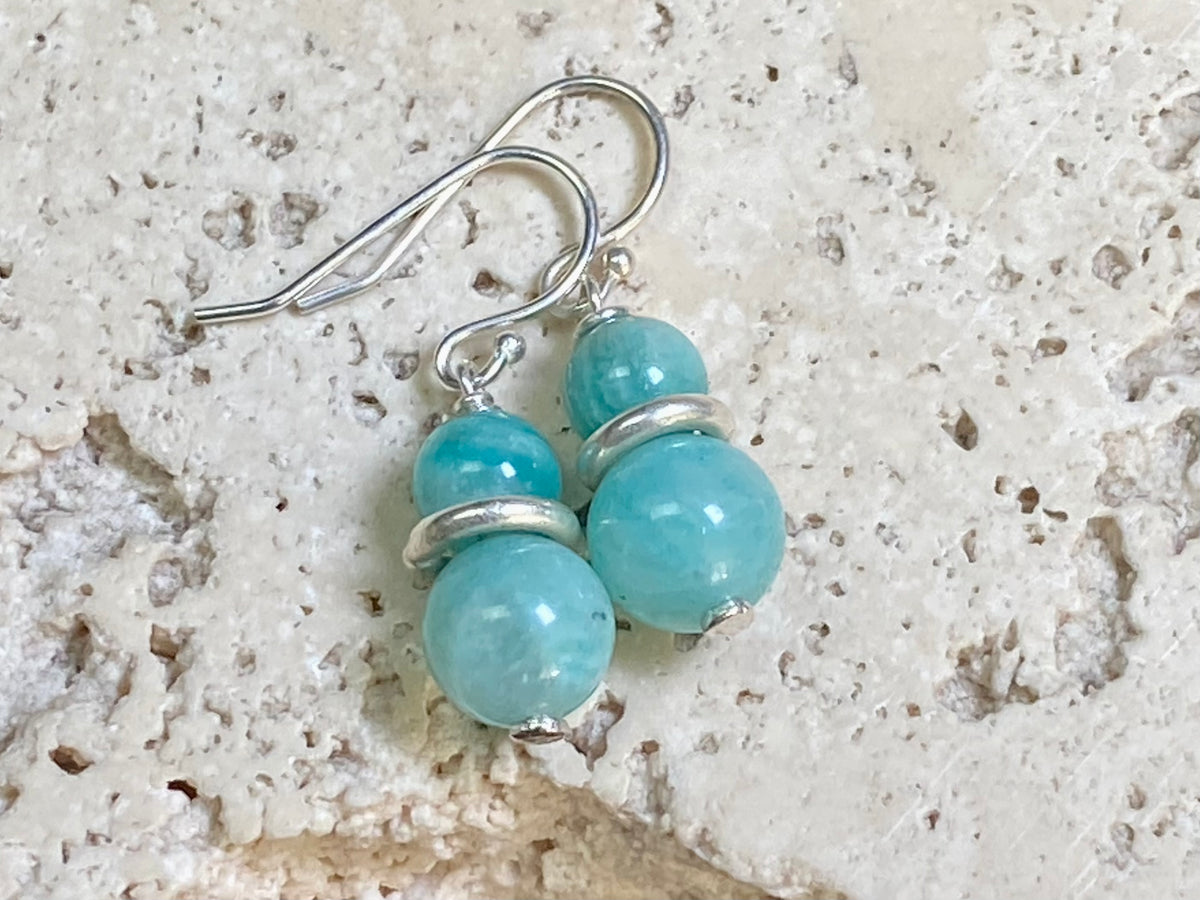 Petite Amazonite Earrings