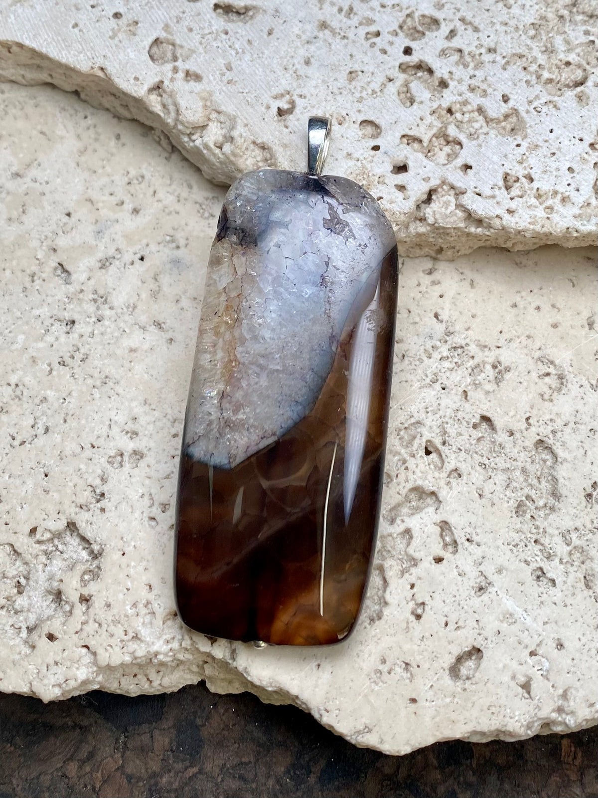 Quartz Druzy Pendant