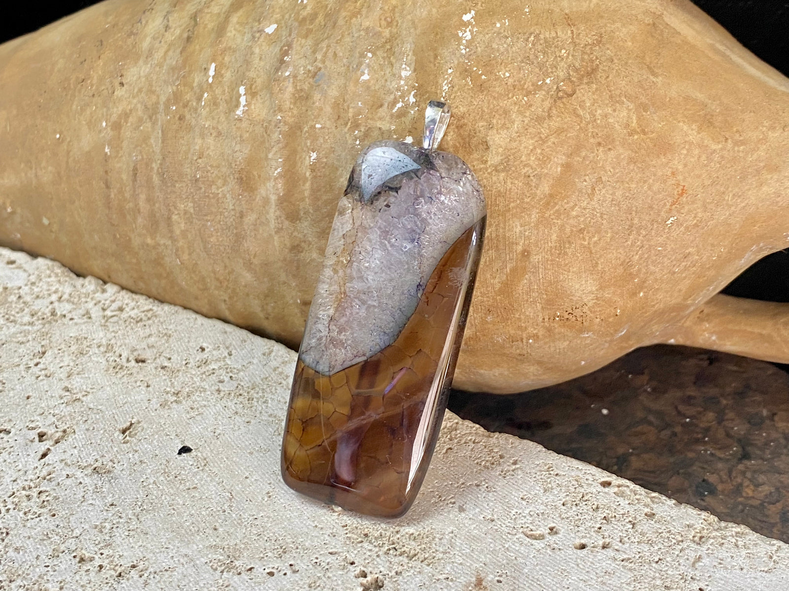 Quartz Druzy Pendant