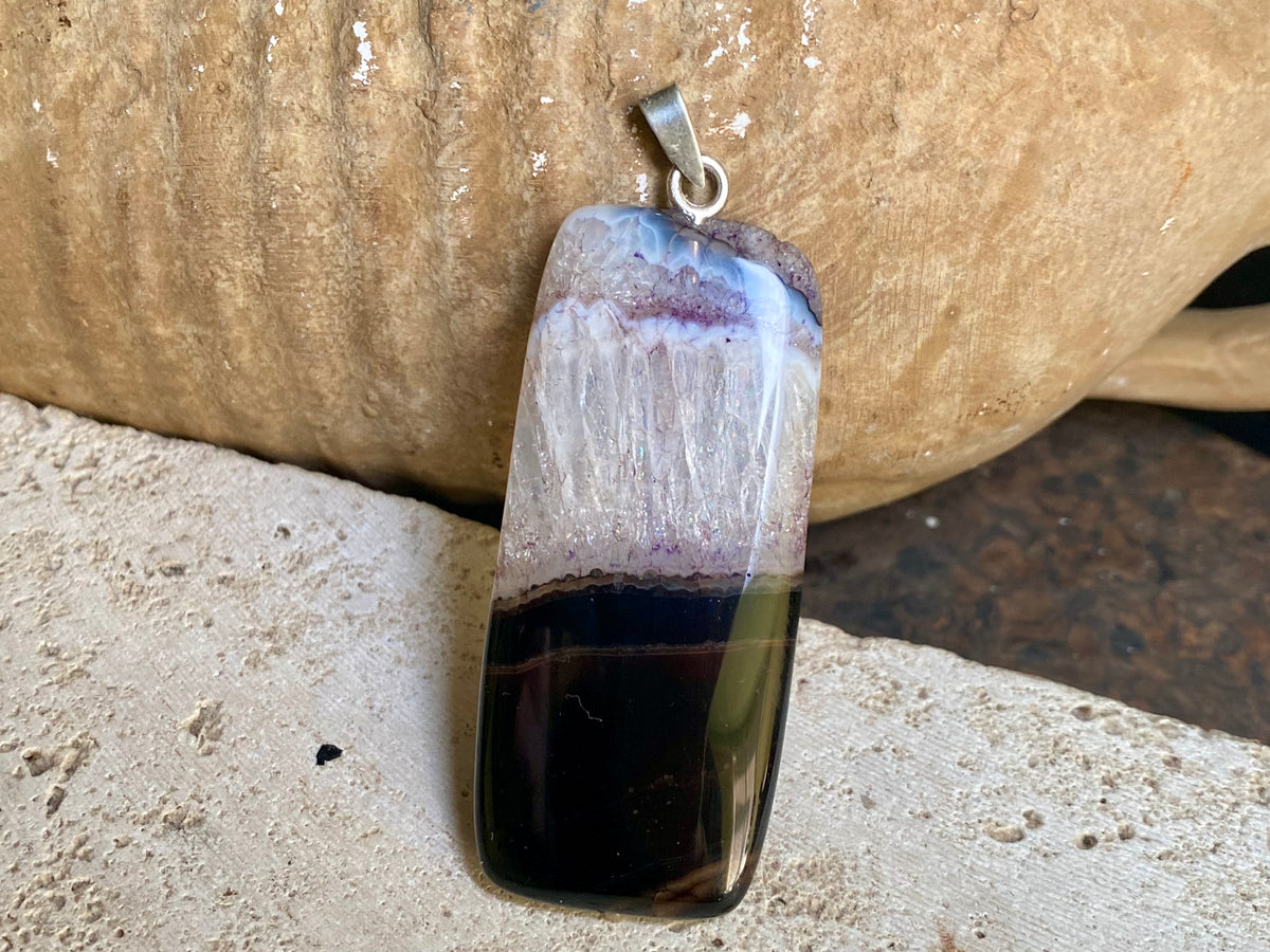 Quartz Druzy Pendant No 2