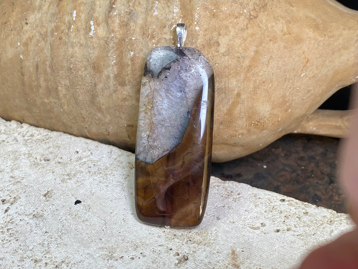 Quartz Druzy Pendant