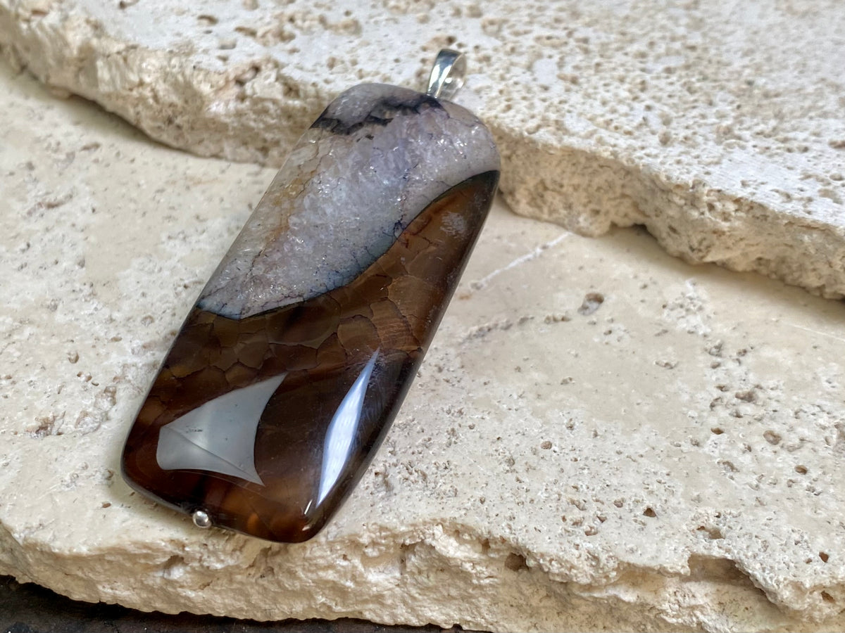 Quartz Druzy Pendant