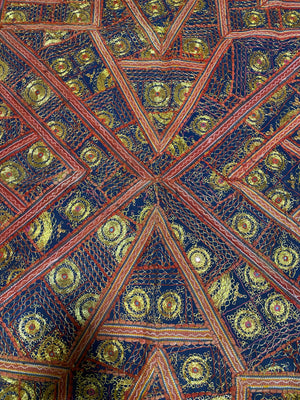 Sindi Gold Thread Embroidered Textile